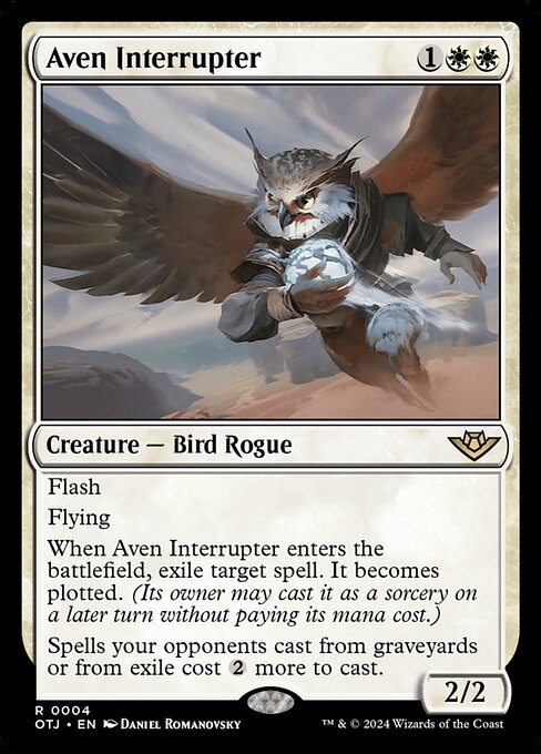 Aven Interrupter - Outlaws of Thunder Junction Magic card