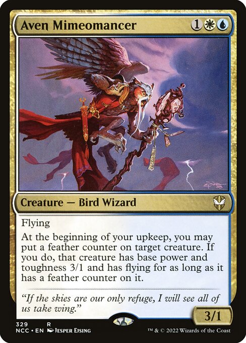 Aven Mimeomancer - New Capenna Commander Magic card