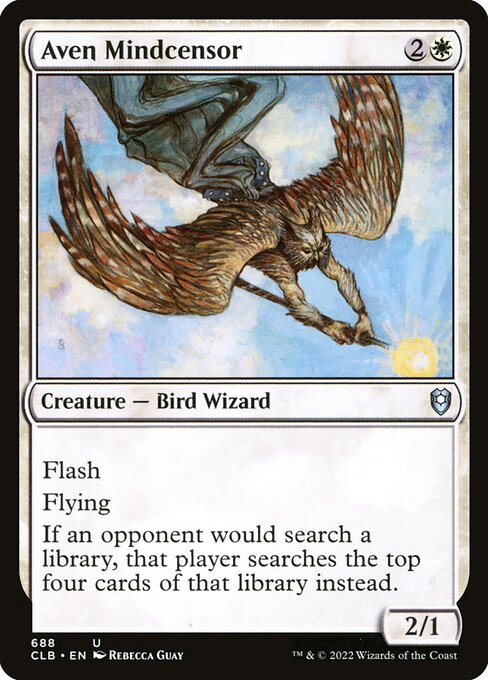 Aven Mindcensor - Commander Legends: Battle for Baldur's Gate Magic card