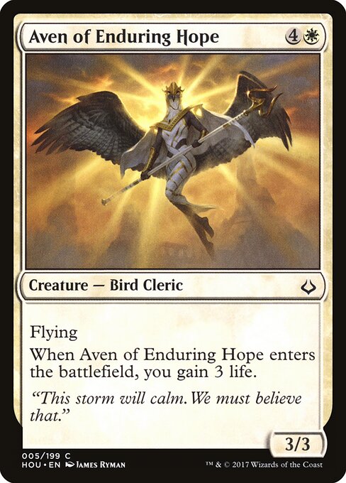 Aven of Enduring Hope - Hour of Devastation Magic card