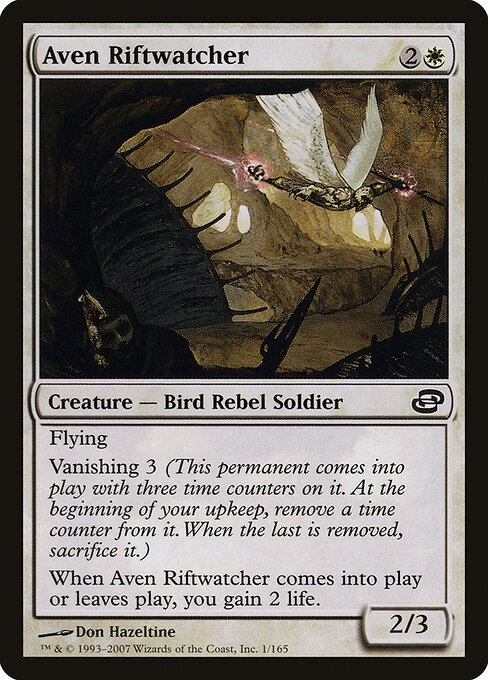 Avior-Rissbeobachter (Aven Riftwatcher) - Planar Chaos (#1) - Illustrated by Don Hazeltine - Magic: The Gathering Card