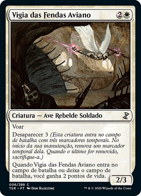 Guardiano degli Squarci Aviano (Aven Riftwatcher) - Time Spiral Remastered (#6) - Illustrated by Don Hazeltine - Magic: The Gathering Card