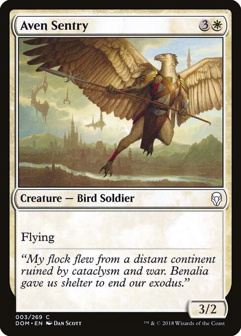 Aven Sentry - Dominaria Magic card