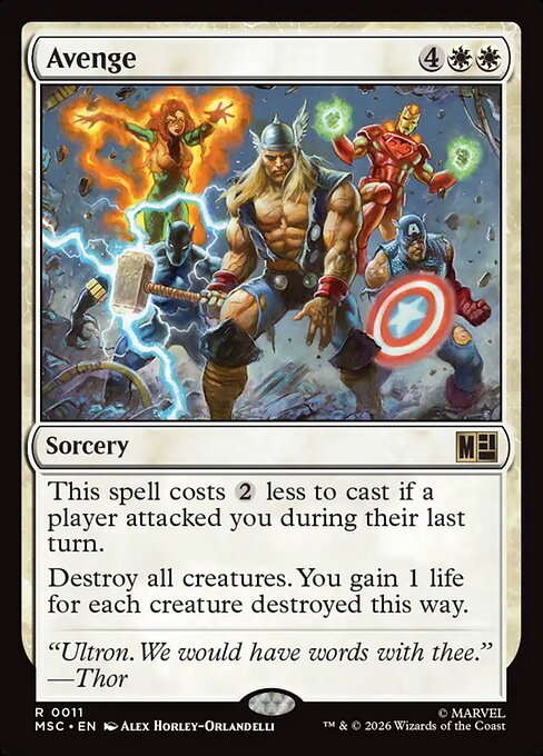 Avenge - Marvel Super Heroes Commander Magic card