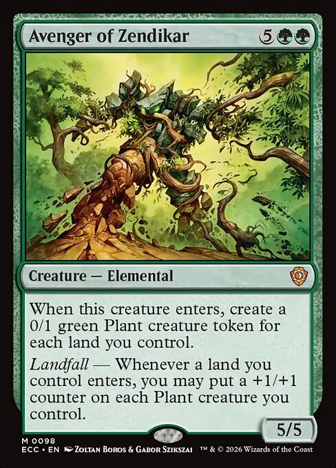 Avenger of Zendikar - Lorwyn Eclipsed Commander Magic card