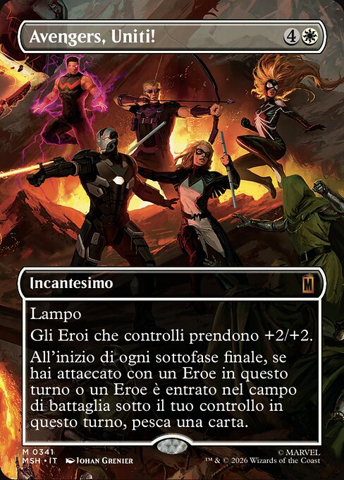 Avengers, sammeln! (Avengers Assemble!) - Marvel Super Heroes (#6) - Illustrated by Alex Horley-Orlandelli - Magic: The Gathering Card