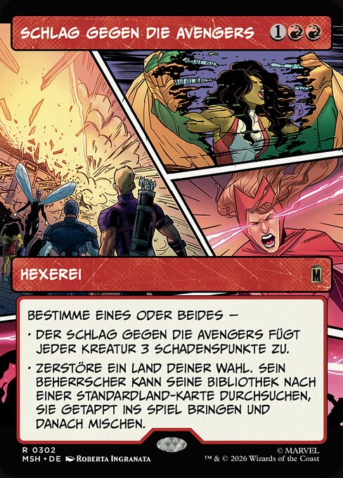 Vengeurs désassemblés (Avengers Disassembled) - Marvel Super Heroes (#124) - Illustrated by David Szabo - Magic: The Gathering Card