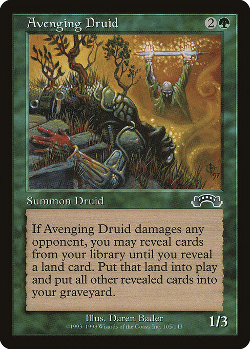 Avenging Druid - Exodus Magic card