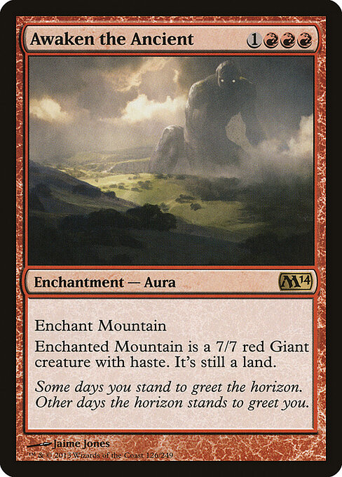 Awaken the Ancient - Magic 2014 Magic card