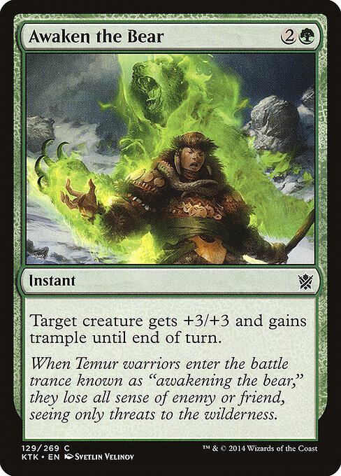 Awaken the Bear - Khans of Tarkir Magic card