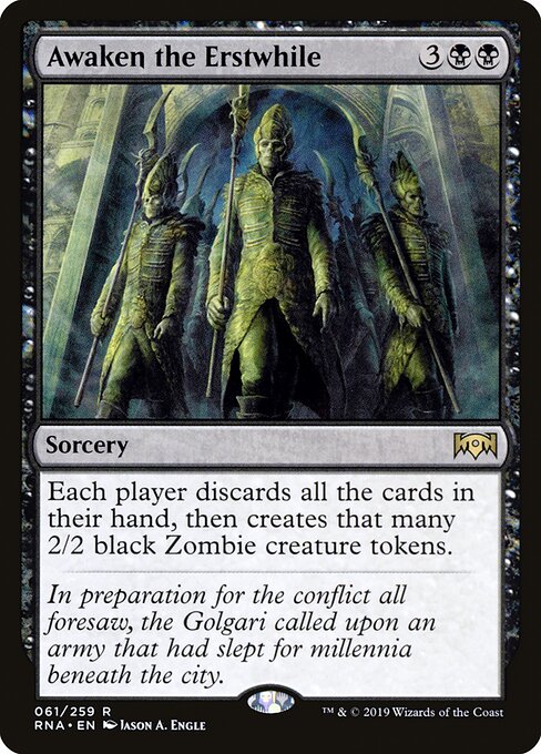 Awaken the Erstwhile - Ravnica Allegiance Magic card