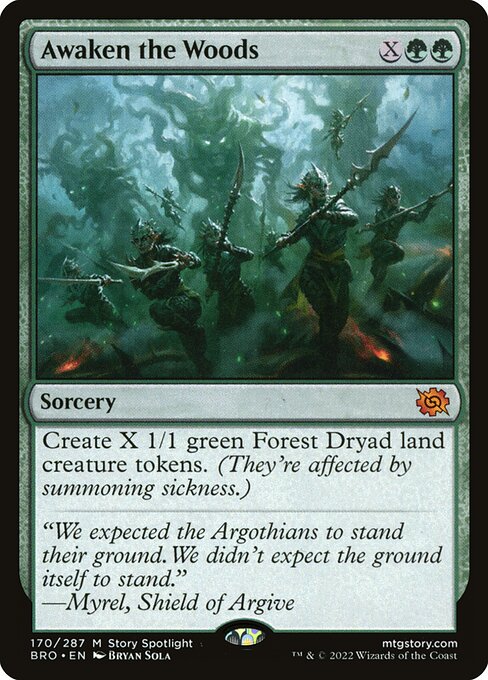 Awaken the Woods - The Brothers' War Magic card