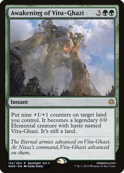 Awakening of Vitu-Ghazi - War of the Spark Magic card