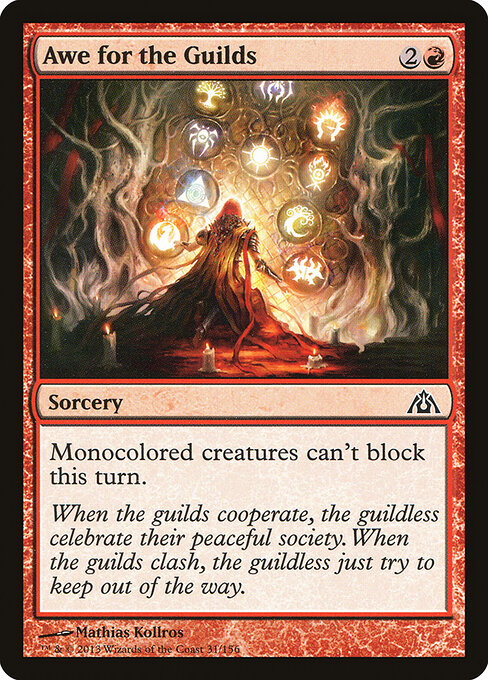 Awe for the Guilds - Dragon's Maze Magic card