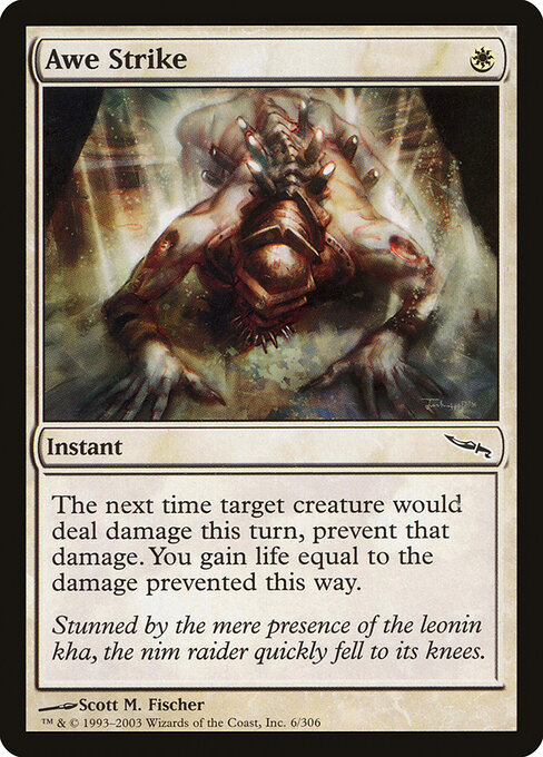 Awe Strike - Mirrodin Magic card