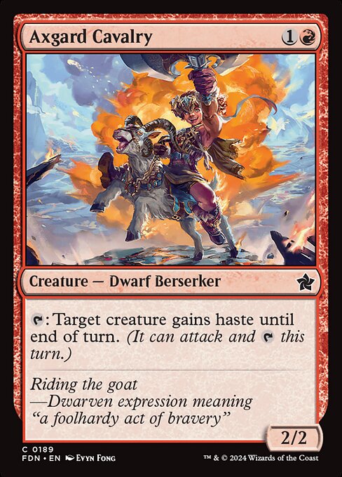 Axgard Cavalry - Foundations Magic card