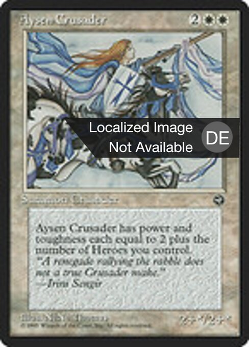 Croisé ayséniens (Aysen Crusader) - Homelands (#4) - Illustrated by NéNé Thomas - Magic: The Gathering Card