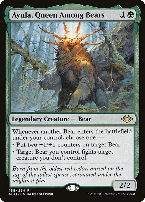 Ayula, Queen Among Bears - Modern Horizons Magic card
