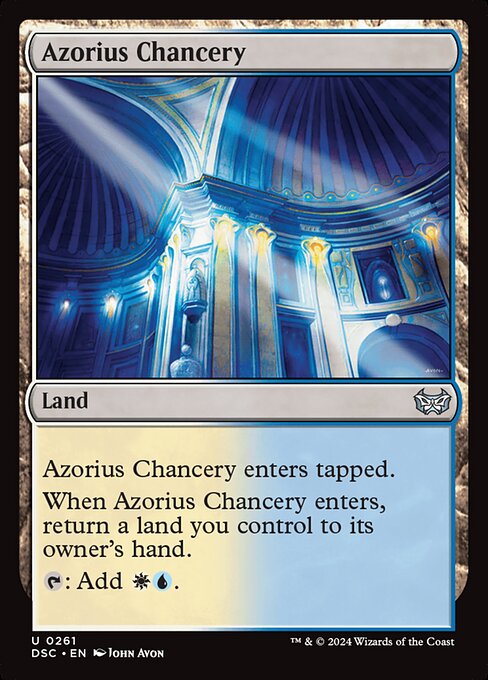 Azorius Chancery - Duskmourn: House of Horror Commander Magic card