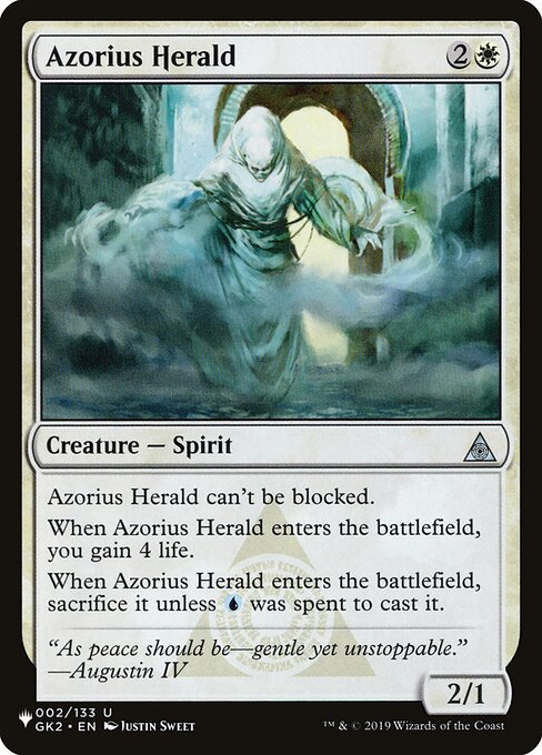 Héraut d'Azorius (Azorius Herald) - RNA Guild Kit (#2) - Illustrated by Justin Sweet - Magic: The Gathering Card