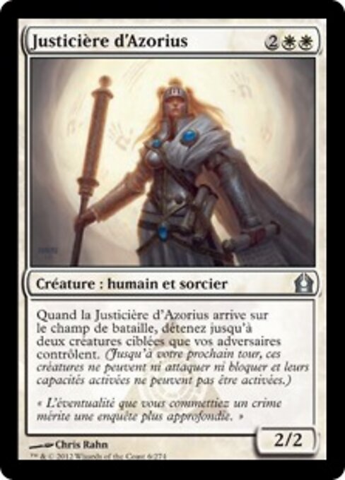 아조리우스 재판관 (Azorius Justiciar) - Return to Ravnica (#6) - Illustrated by Chris Rahn - Magic: The Gathering Card