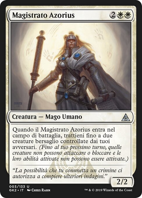 Azorius-Justiziarin (Azorius Justiciar) - RNA Guild Kit (#3) - Illustrated by Chris Rahn - Magic: The Gathering Card