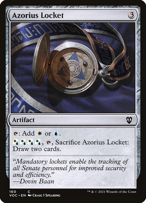Azorius Locket - Crimson Vow Commander Magic card