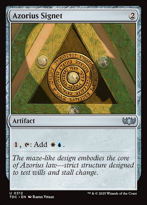 Azorius Signet - Tarkir: Dragonstorm Commander Magic card