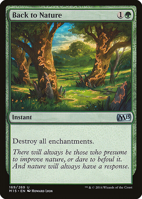 Back to Nature - Magic 2015 Magic card