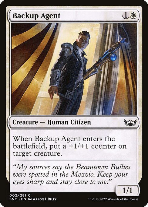 Backup Agent - Streets of New Capenna Magic card