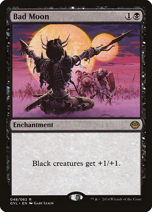 Bad Moon - Duel Decks Anthology: Garruk vs. Liliana Magic card
