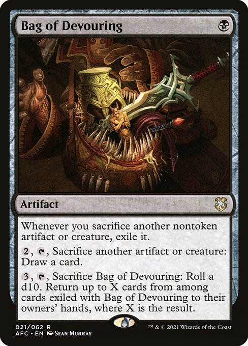 Bag of Devouring - Forgotten Realms Commander Magic card