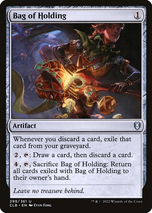 Bag of Holding - Commander Legends: Battle for Baldur's Gate Magic card
