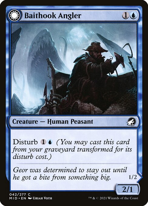 Baithook Angler // Hook-Haunt Drifter - Innistrad: Midnight Hunt Magic card
