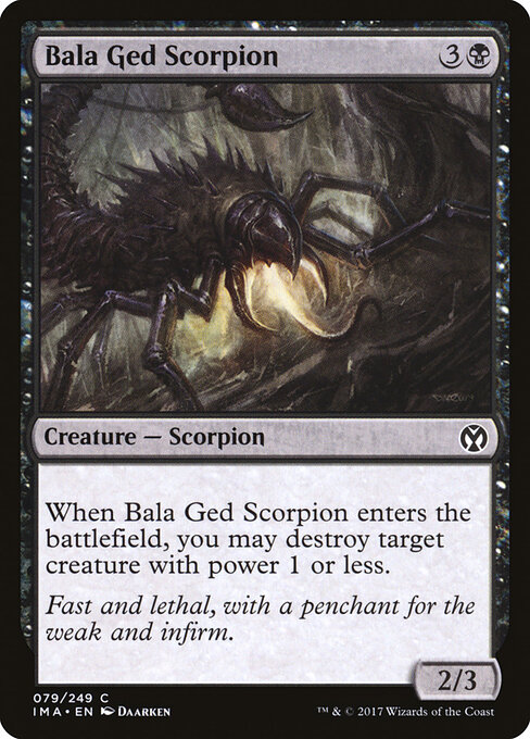 Bala Ged Scorpion - Iconic Masters (#79) - Illustrated by Daarken - Magic: The Gathering Card