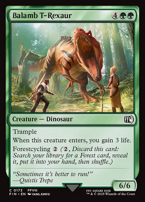 Balamb T-Rexaur - Final Fantasy Magic card