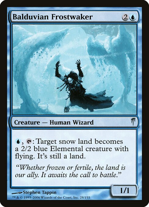 Balduvian Frostwaker - Coldsnap Magic card