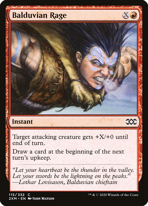 Balduvian Rage - Double Masters Magic card