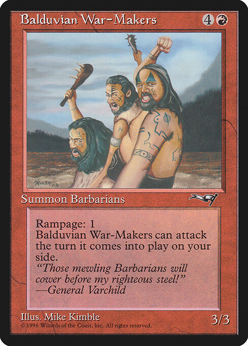 Balduvian War-Makers - Alliances Magic card