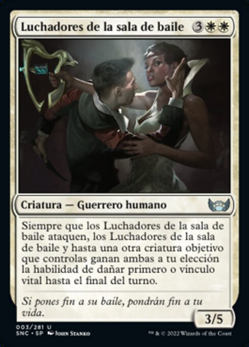 Bagarreurs de salon (Ballroom Brawlers) - Streets of New Capenna (#3) - Illustrated by John Stanko - Magic: The Gathering Card