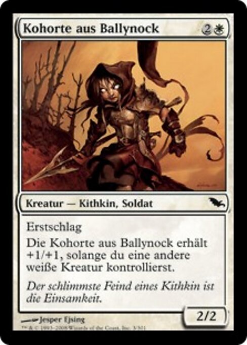 Coorte di Ballynock (Ballynock Cohort) - Shadowmoor (#3) - Illustrated by Jesper Ejsing - Magic: The Gathering Card