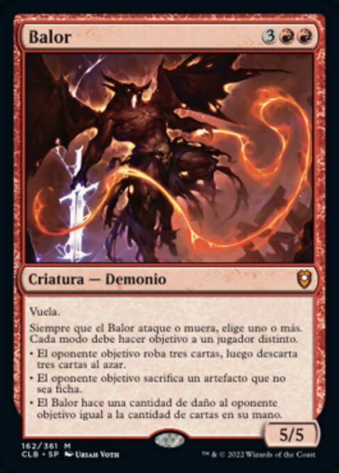 バロール (Balor) - Commander Legends: Battle for Baldur's Gate (#162) - Illustrated by Uriah Voth - Magic: The Gathering Card