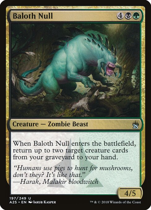 Baloth Null - Masters 25 (#197) - Illustrated by Jakub Kasper - Magic: The Gathering Card