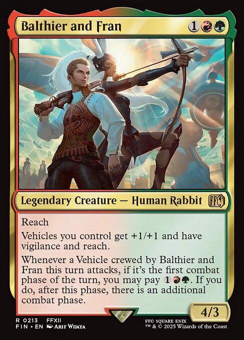 Balthier and Fran - Final Fantasy Magic card