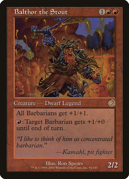 Balthor the Stout - Torment Magic card