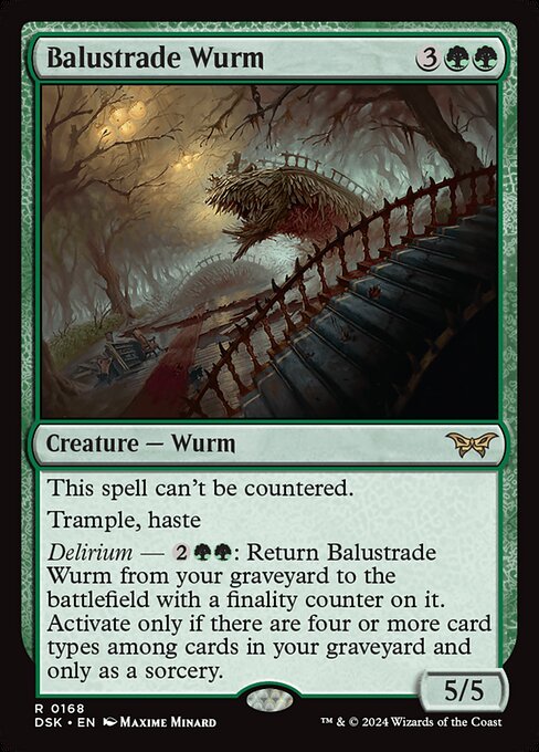Balustrade Wurm - Duskmourn: House of Horror Magic card