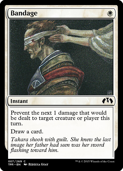 Bandage - Tempest Remastered (#7) - Illustrated by Rebecca Guay - Magic: The Gathering Card