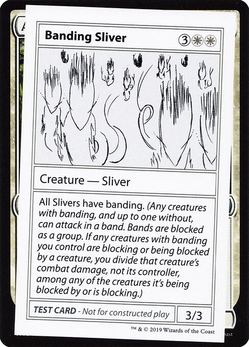 Banding Sliver - Mystery Booster Playtest Cards 2021 Magic card