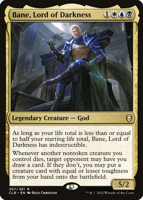 Bane, Lord of Darkness - Commander Legends: Battle for Baldur's Gate Magic card