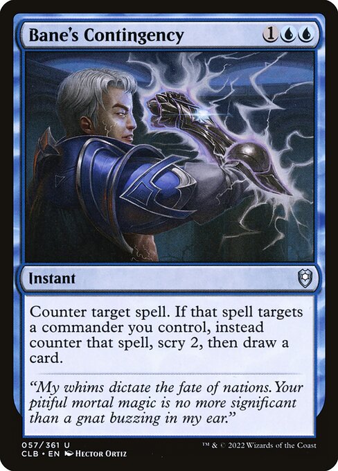 Bane's Contingency - Commander Legends: Battle for Baldur's Gate Magic card